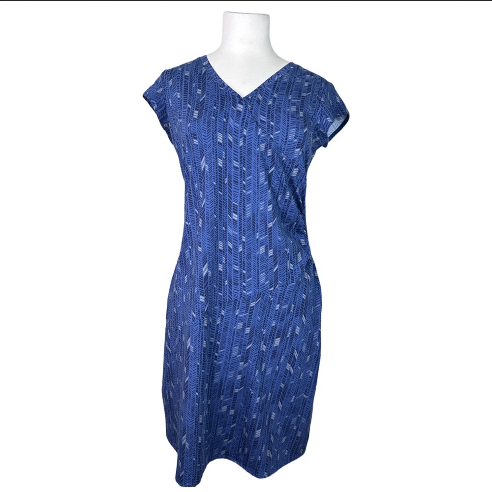 NWT Athleta Geometric Nectar Faux Wrap Pullover Dress S